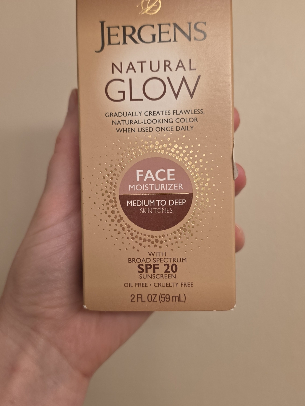 Neutrogena Jergens Natural Glow Face Moisturizer - Gold and Brown